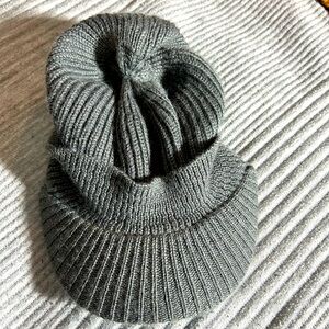 Grey Beanie with bill
